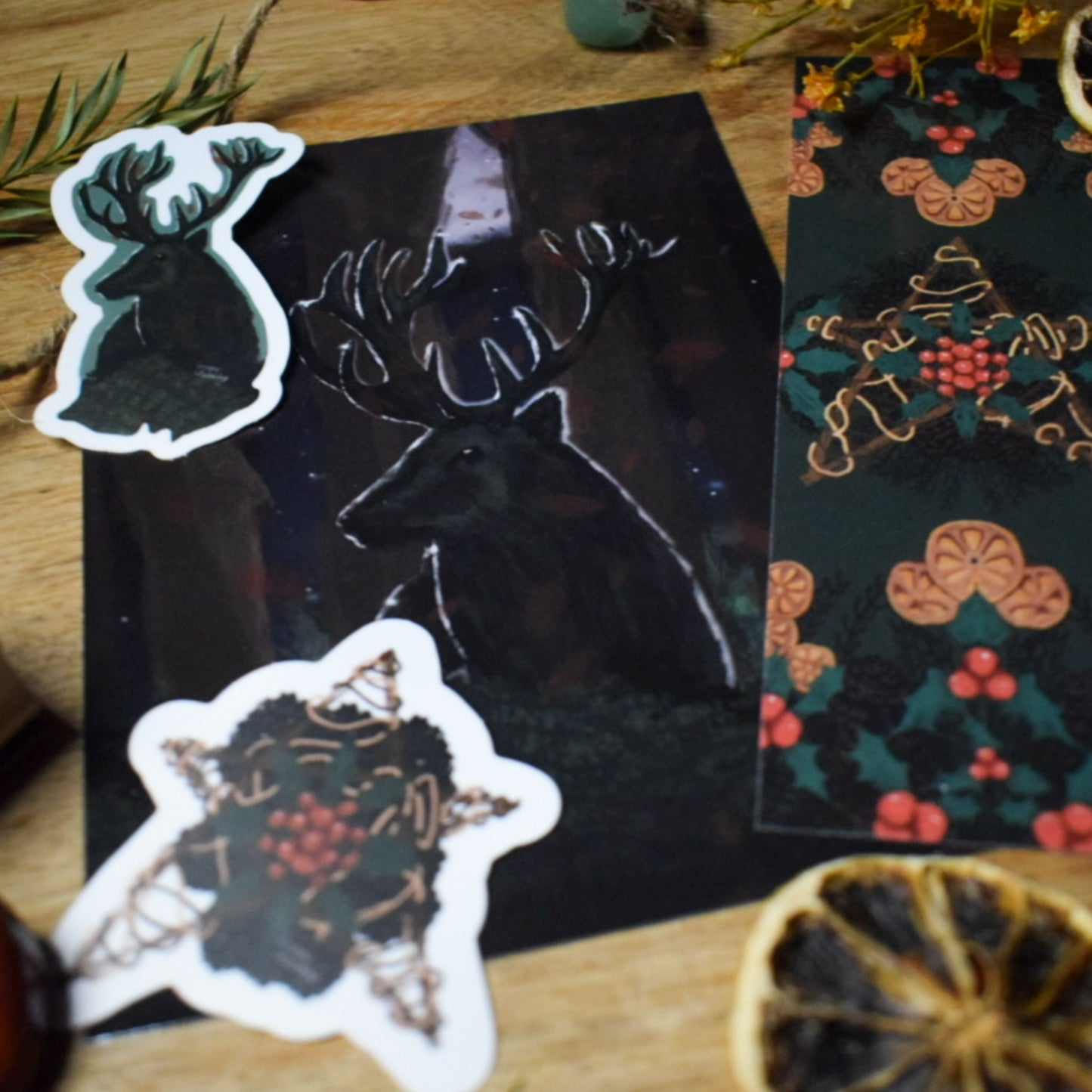 Yule Wreath Bookmark