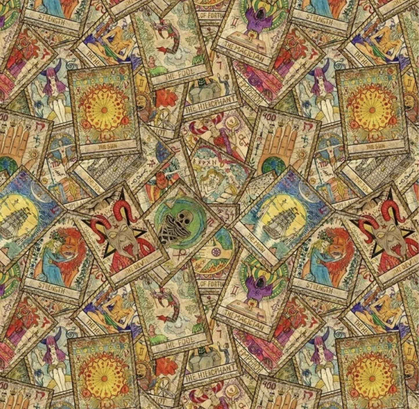 Tarot Print Scrunchie