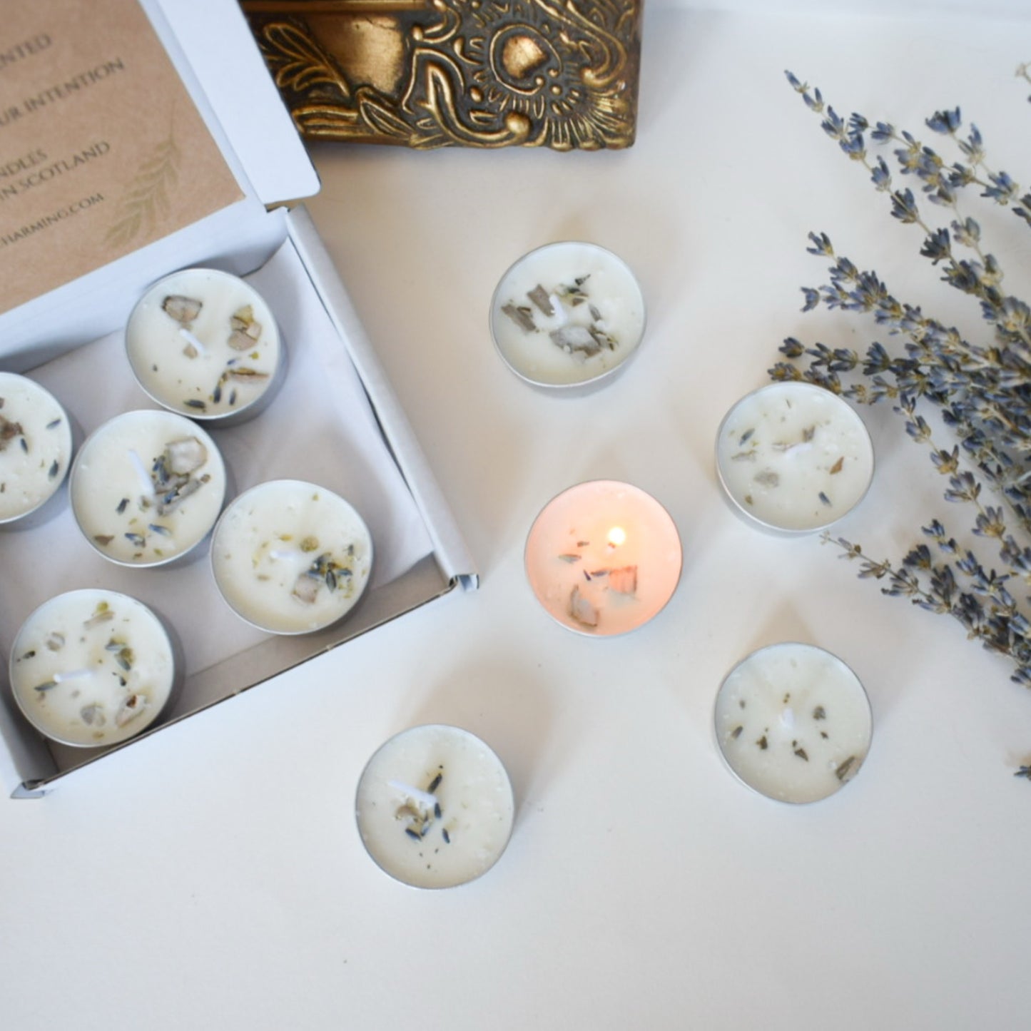 Cleansing Spell Soy Tea Light Candles