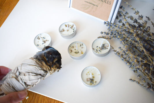 Cleansing Spell Soy Tea Light Candles