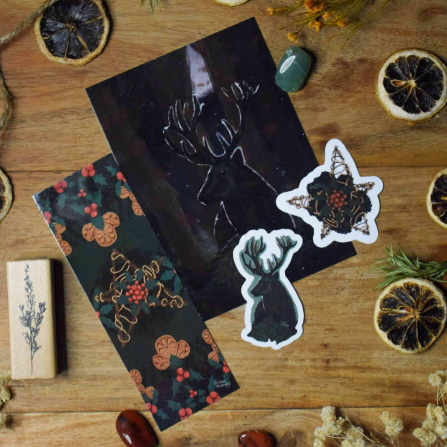 Yule Wreath Bookmark