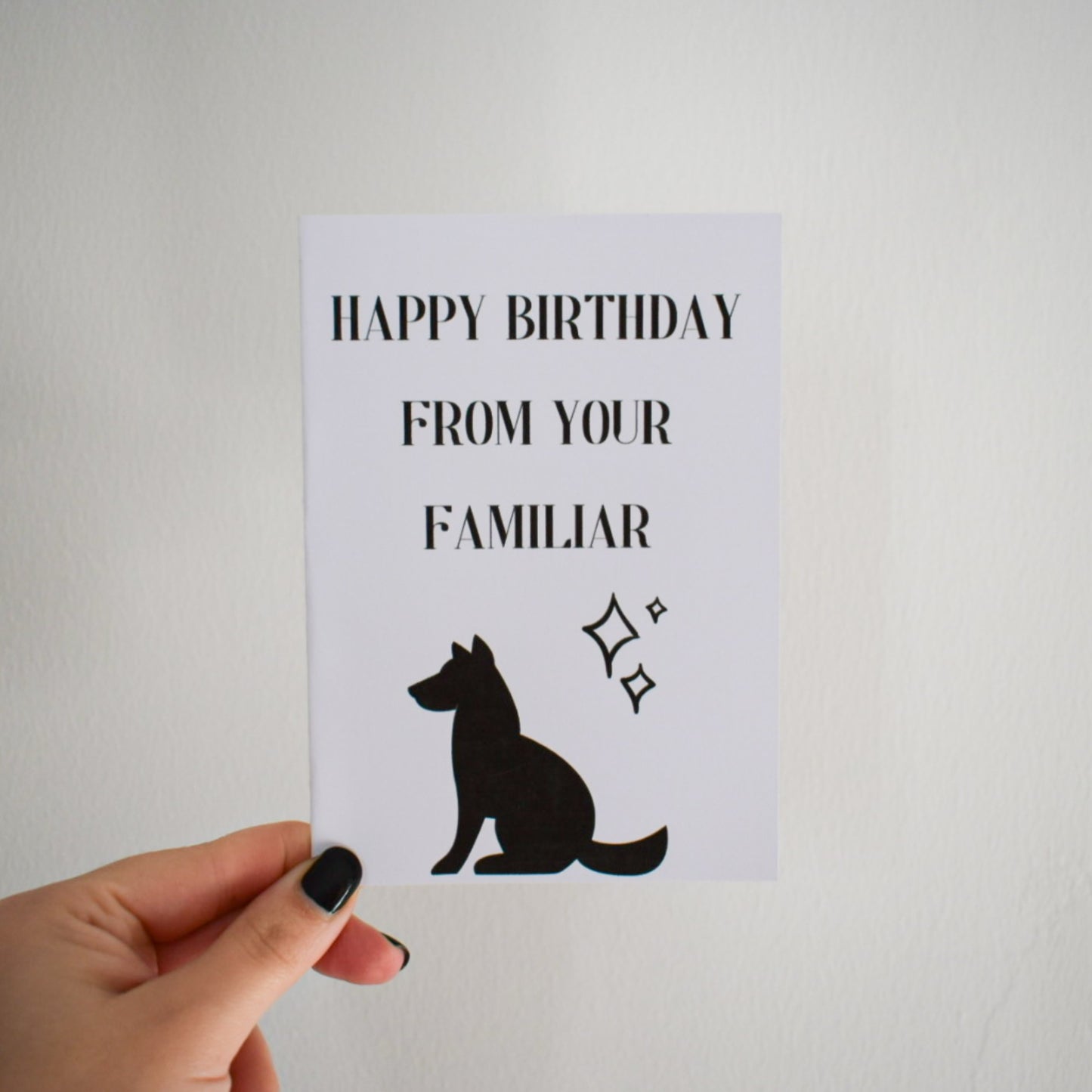 Familiar Dog Birthday Card