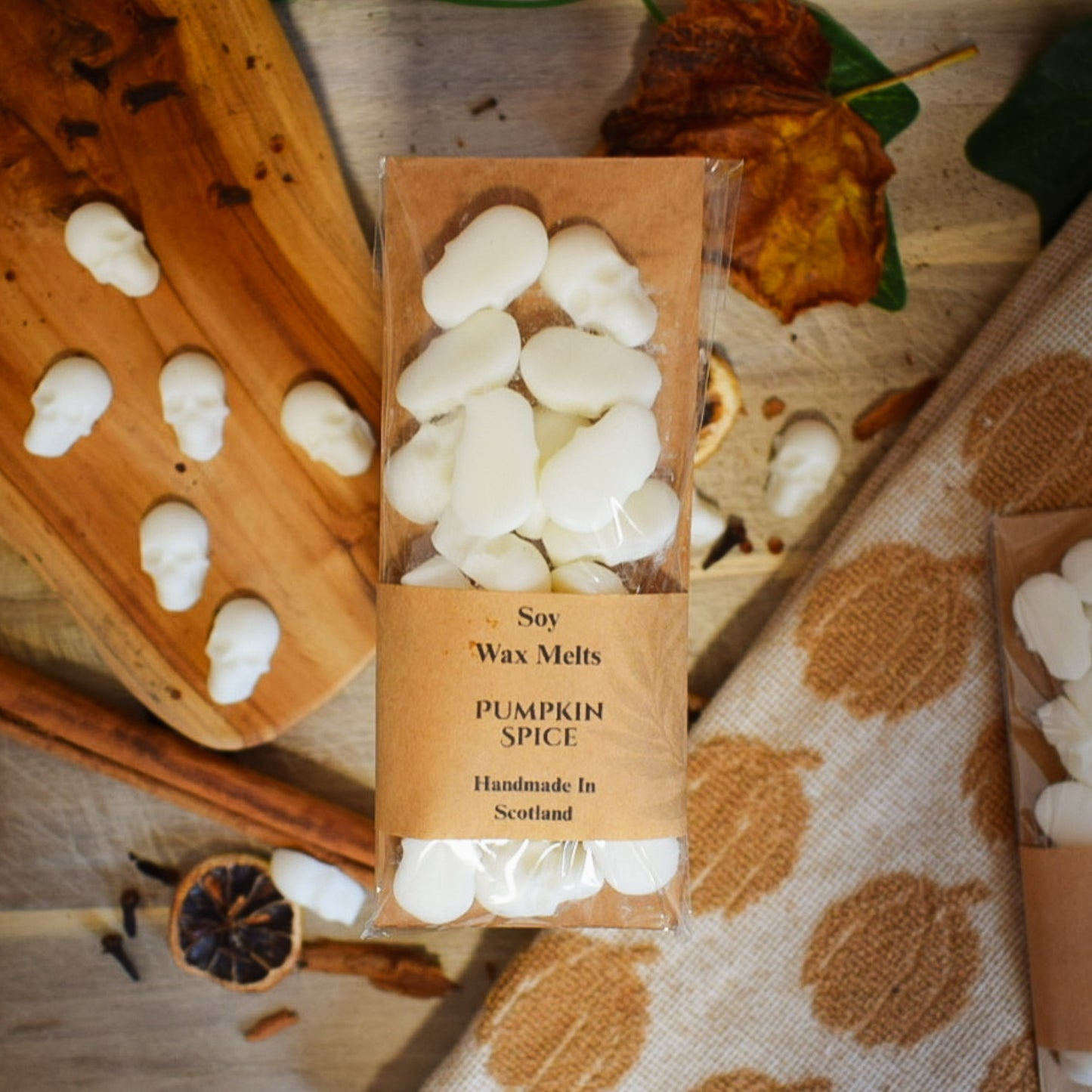 Mini Skulls Pumpkin Spice Soy Wax Melts