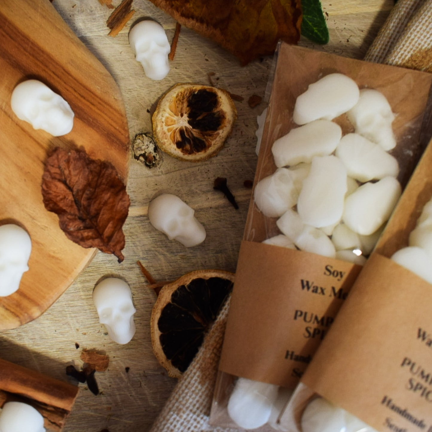 Mini Skulls Pumpkin Spice Soy Wax Melts