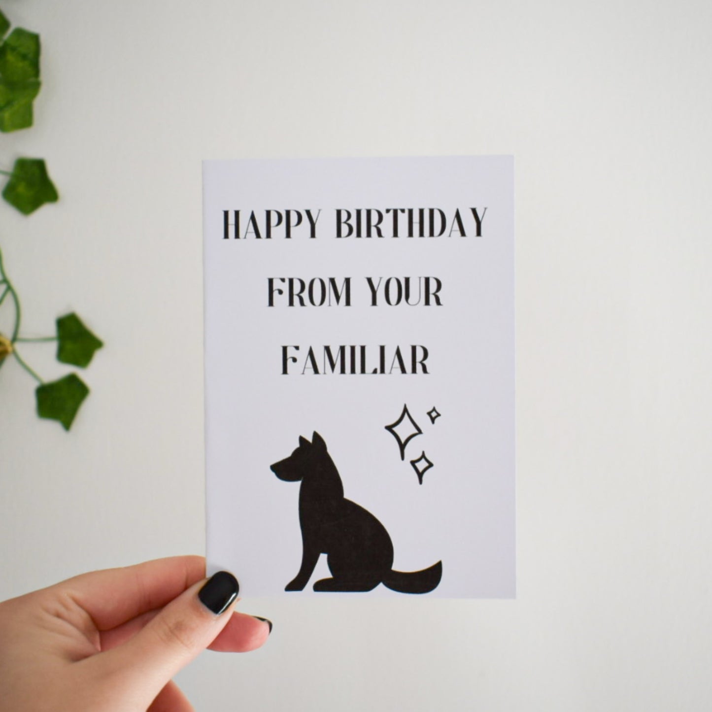 Familiar Dog Birthday Card