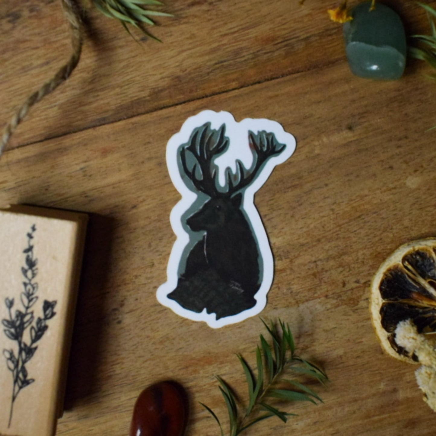 Yule Stag Sticker