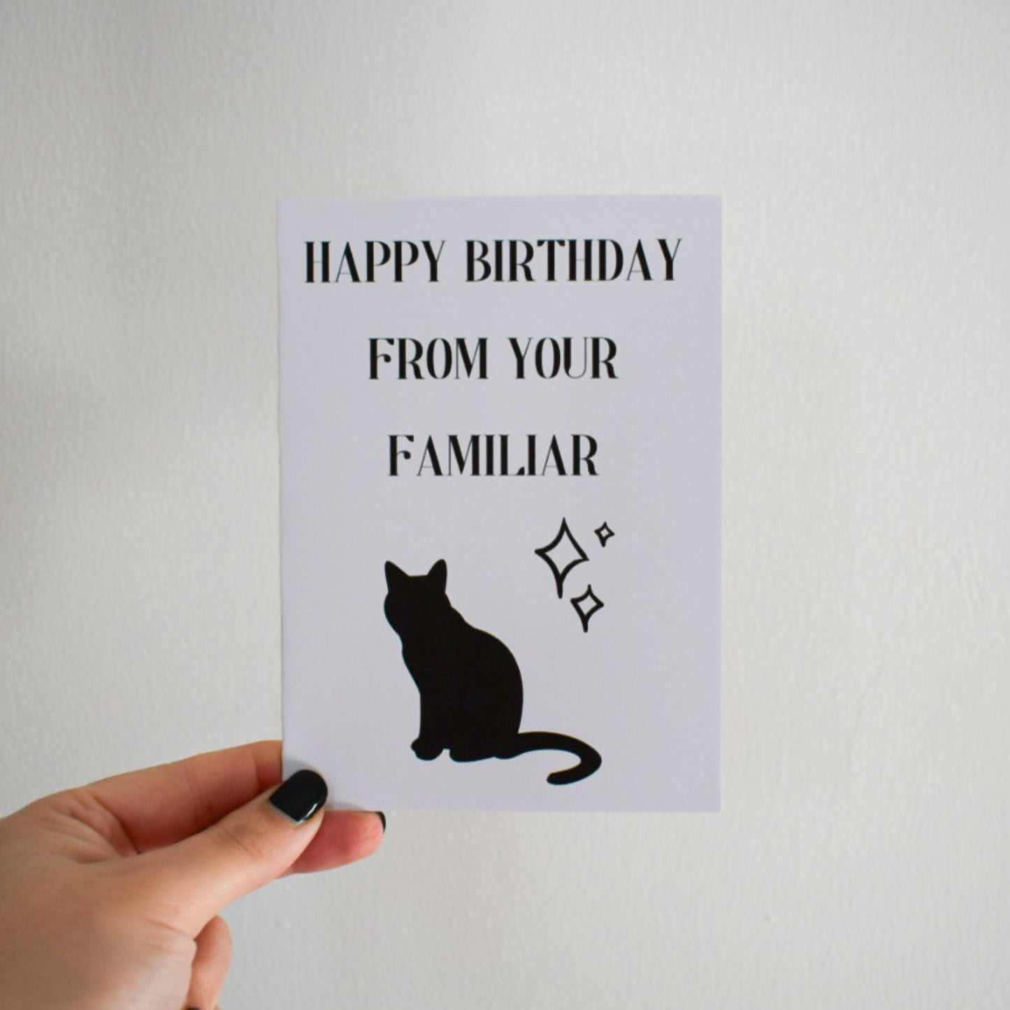 Familiar Cat Birthday Card