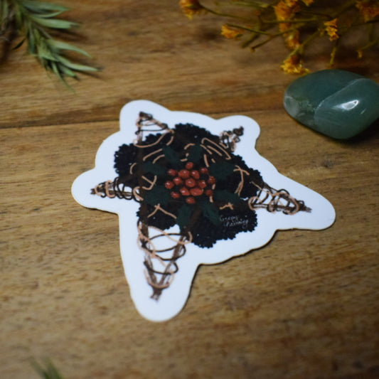 Yule Wreath Sticker