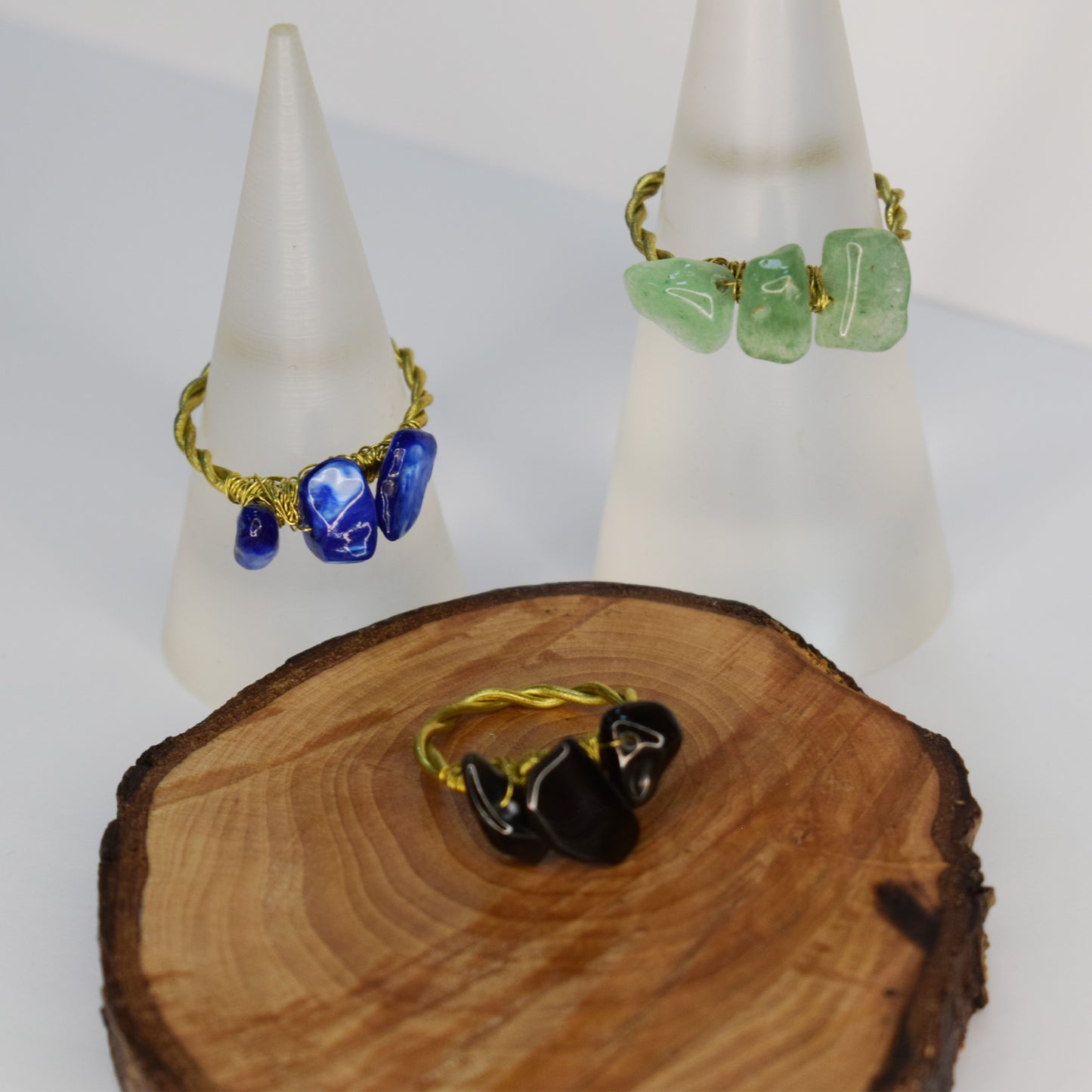 Obsidian Wire Wrap Ring